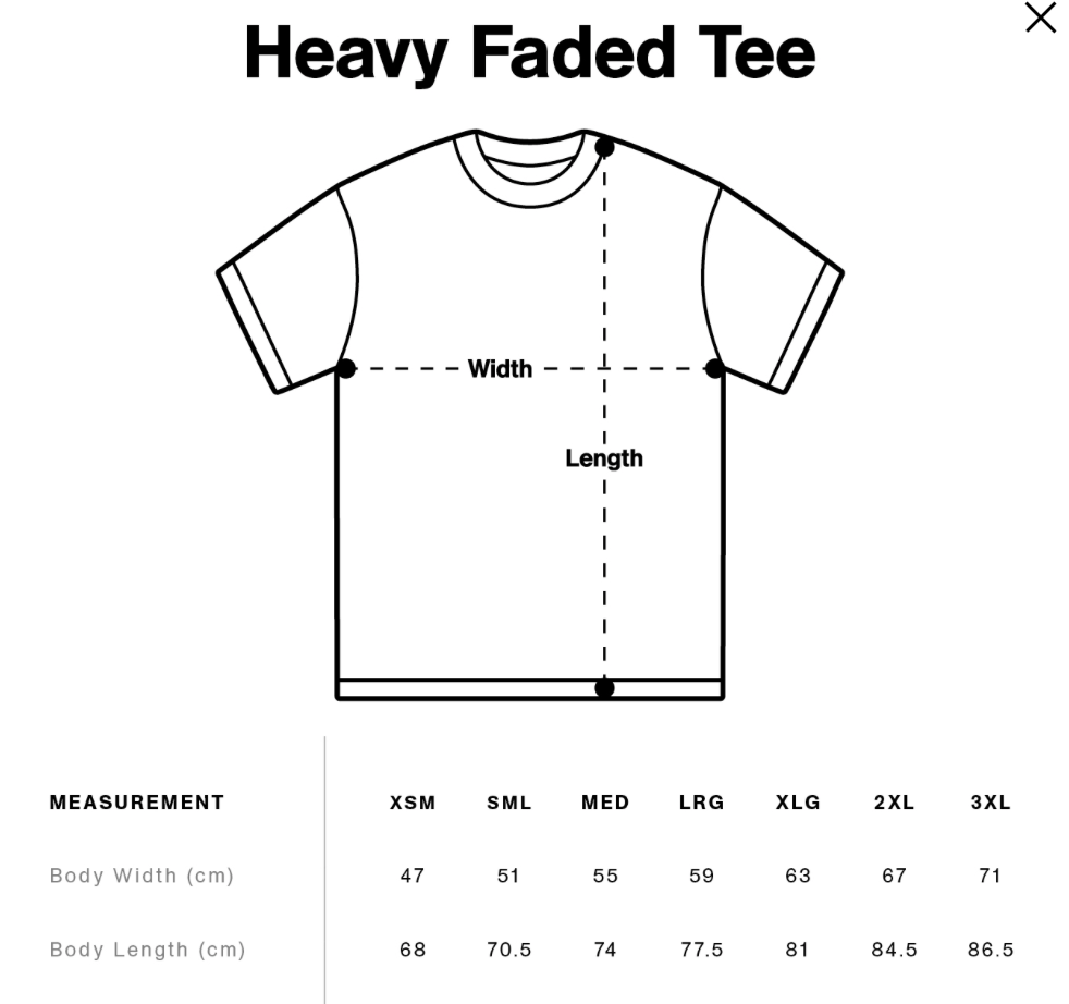 OVBD Gull Faded Tee Grey