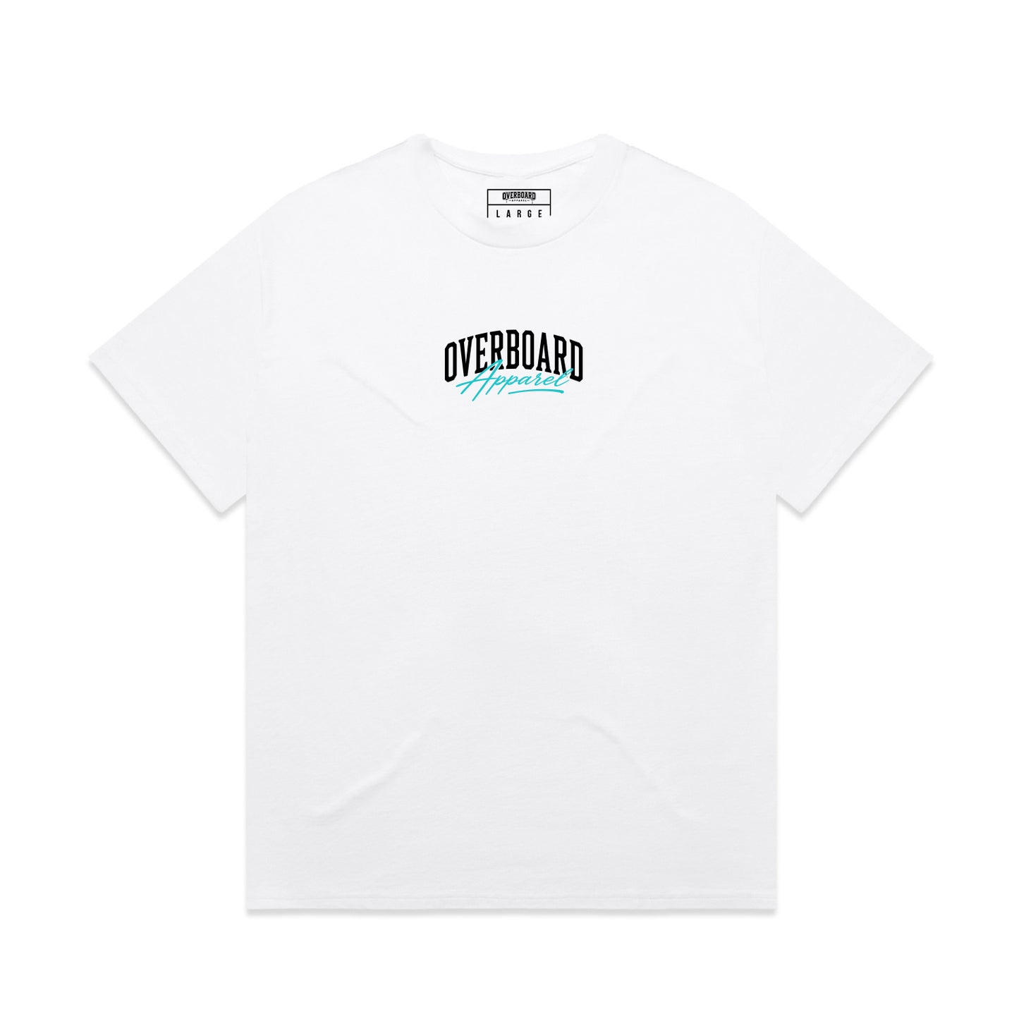 OVBD White/Teal Heavy Oversized Tee